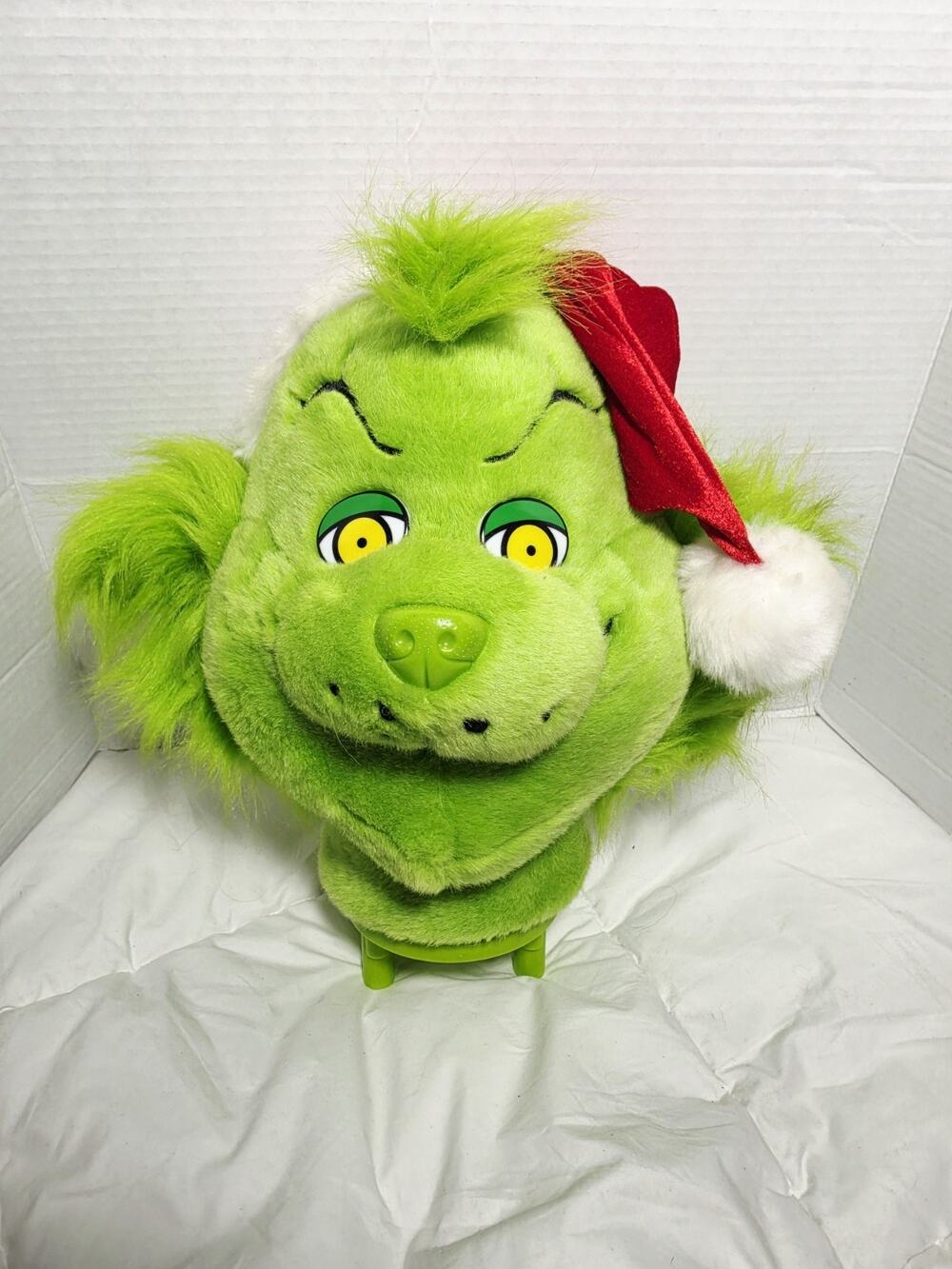 The Grinch Life Size Head Christmas Tree Decor Vtg Htf Replacement Holiday Festi